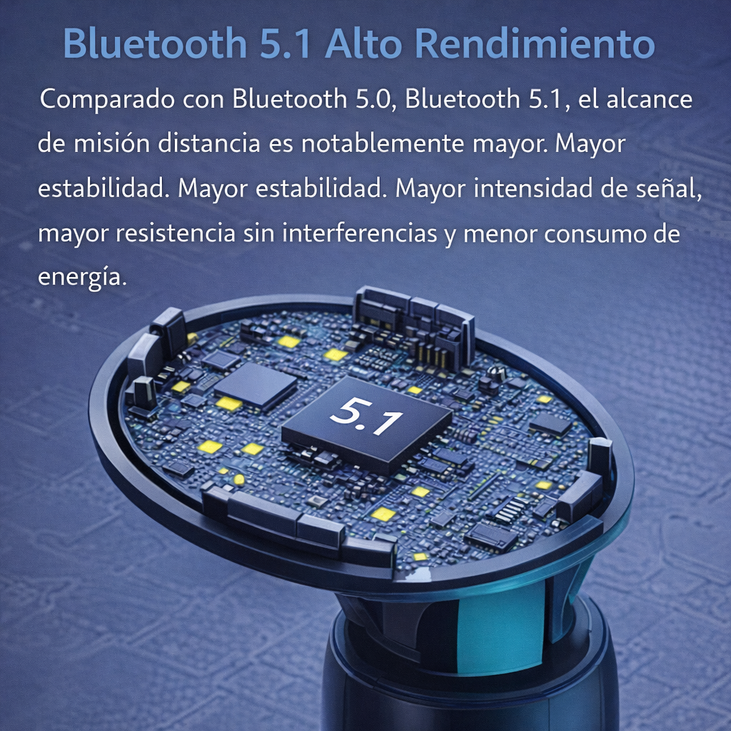 Auriculares Deportivos Bluetooth 5.1 Inalámbricos y Resistentes al Agua